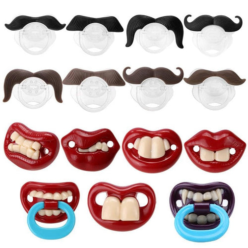 Silicone Funny Baby Pacifier Dummy Nipple Teethers Appease Toy Toddler Pacy Orthodontic Teat Infant Christmas Gift Baby Care