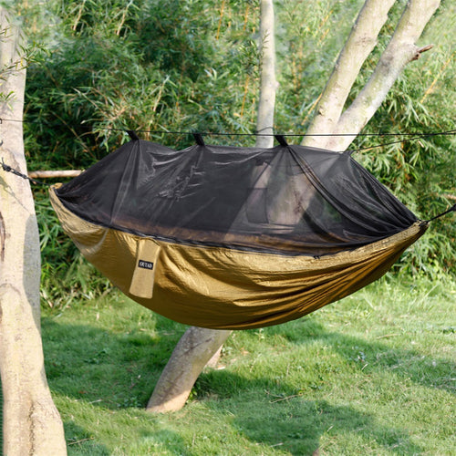 2016 Useful 1.4*2.7m Nylon Anti Mosquito Hammock Starter Rope Kit Nets Tent Outdoor Hanging Bed Hammocks for Jungle Camping