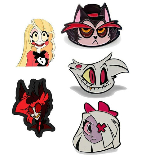 Hazbin Hotel Charlie Alastor Hard Enamel Pin Badge Brooch
