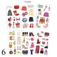 6Sheets/Pack Kawaii Stationery Stickers Cute Whale Stickers Lovely Paper Stickers For Kids DIY Diary Scrapbooking Photo Ablums