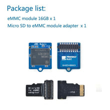 EMMC module 8GB 16GB 32GB 64GB with microSD turn eMMC adapter T2