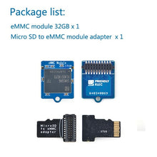 EMMC module 8GB 16GB 32GB 64GB with microSD turn eMMC adapter T2