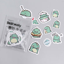 40 PCS Creative Little Dragon Green Paper Sticker Decoration DIY Ablum Diary Scrapbooking Label Sticker Cute Stationery TZ100