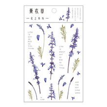 Mr.Paper 12 Designs Natural Daisy Clover Japanese Words Stickers Transparent PET Material Flowers Leaves Plants Deco Stickers