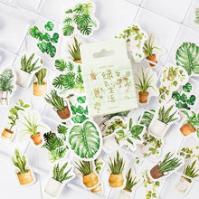 45pcs/box Stationery Stickers Vaporwave DIY Planet Sticky Paper Kawaii Moon Plants Stickers For Decoration Diary Scrapbooking