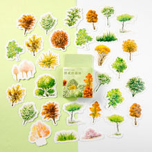 45pcs/box Stationery Stickers Vaporwave DIY Planet Sticky Paper Kawaii Moon Plants Stickers For Decoration Diary Scrapbooking