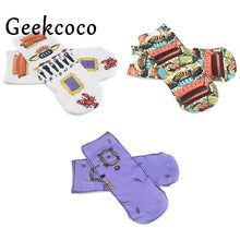 Friends tv show Fashion cartoon unisex Casual Non Slip Breathable Comfortable short Tube couple Socks J0879