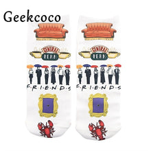 Friends tv show Fashion cartoon unisex Casual Non Slip Breathable Comfortable short Tube couple Socks J0879
