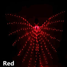 Adulto LED Dance Wings butterfly luminous dancing props luminous fluorescent performance belly dance Cape