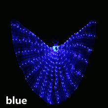 Adulto LED Dance Wings butterfly luminous dancing props luminous fluorescent performance belly dance Cape