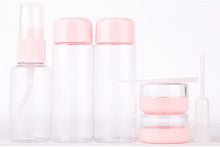 7pcs/Set Mini Makeup Cosmetic Face Cream Pot Bottles Plastic Transparent Empty Make Up Container Bottle Travel Kit Accessories