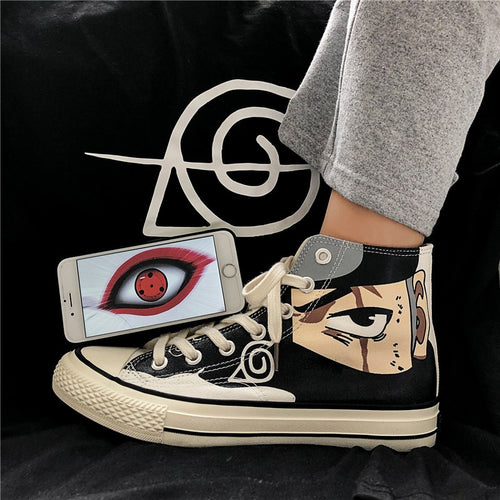 Anime Naruto Canvas Shoes Sasuke Men Vulcanized Shoes Kakashi Sneakers Gaara  Madara Pain Cosplay School  Outdoor Travel Shoes