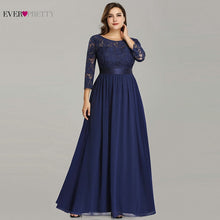 Wedding Party Dress Plus Size Ever Pretty Elegant A Line O Neck Three Quarter Sleeve Long Lace Mother Of The Bride Dresses 2020