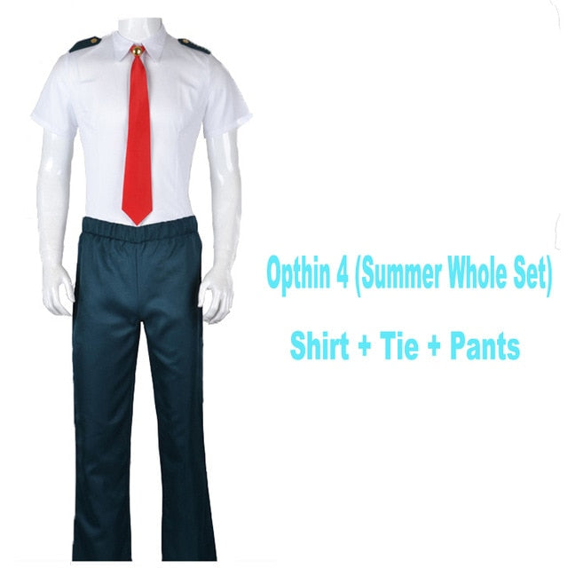 Boku no Hero Academia My Hero Academia Summer and Winiter Uniform Midoriya Izuku Bakugou Katsuki Ochaco Uraraka Cosplay Costume
