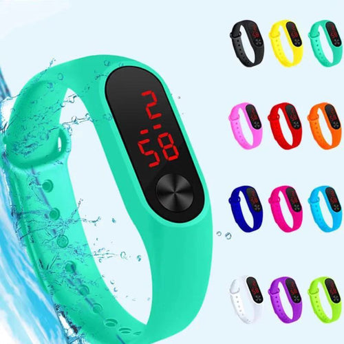 Montre relogio relojes LED electronic sport watch reloj deportivo girls boys minions kids watches children zegarek wristwatch