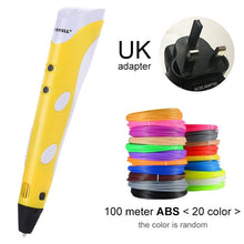 Myriwell 3D Pen Original DIY 3D Printing Pen With 100M ABS/PLA Filament Creative Toy Gift For Kids Design Drawing