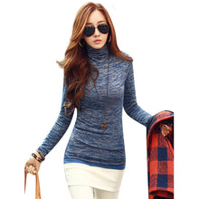 ZANZEA Autumn Winter Women Knitted Sweaters Jumper Top Fashion Casual Ladies High Neck Long Sleeve Slim Fit Pullovers Plus Size