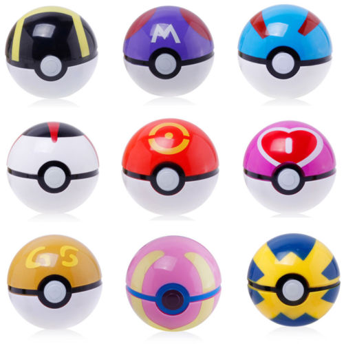 7cm Cute Pokemon Ball Pikachu Pokeball Cosplay Pop-up Poke Balls Kids Toy Gift Hot Home Decoration