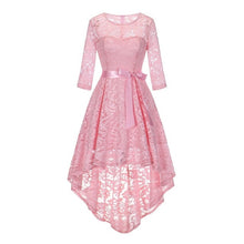 2020 wedding party dress prom gown fashion clothing Front short long back dark blue halter Bow Bridesmaid Dresses