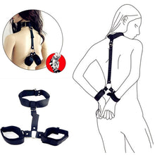 Bondage Handcuffs&Neck Pillow&Ankle Cuff BDSM Bondage Set Flirting Sex Toys For Woman Couple Slave Restraints Erotic Accessories