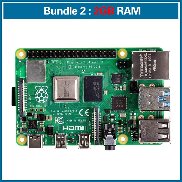 Newest Raspberry Pi 4 Model 4B 8GB BCM2711 quad-core Cortex-A72 1.5GHz 1GB/2GB/4GB RAM with dual band WIFI Bluetooth support PoE