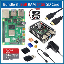 Newest Raspberry Pi 4 Model 4B 8GB BCM2711 quad-core Cortex-A72 1.5GHz 1GB/2GB/4GB RAM with dual band WIFI Bluetooth support PoE