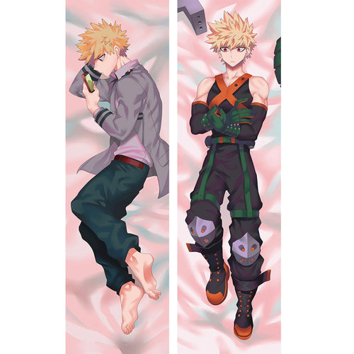 Anime My Hero Academia Katsuki Bakugou Dakimakura Hugging Body Pillow Case Custom DIY Cushion Fujoshi BL Cosplay Costume Cover