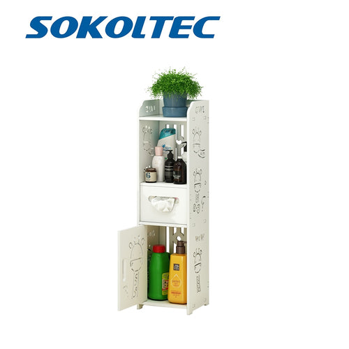 Waterproof bathroom cabinet floor toilet bathroom space saving simple modern personality bathroom cabinet
