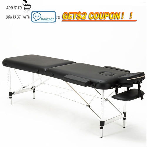 Folding Beauty Bed   Professional Portable Spa Massage Tables Lightweight Foldable with Bag Salon Furniture Aluminum alloy