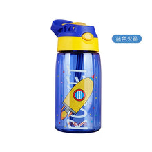 480ML Kids Water Cup Creative Cartoon Baby Feeding Cups With Straws Leakproof Water Bottles Outdoor Portable Children's Cups