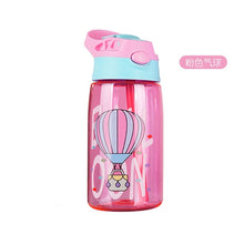 480ML Kids Water Cup Creative Cartoon Baby Feeding Cups With Straws Leakproof Water Bottles Outdoor Portable Children's Cups