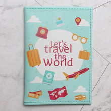 Fashion Cute Cat &Duck Animals Cartoon Passport Cover Men Women PU Leather Travel Passport Holder Case Card ID Holders 14.5*10cm