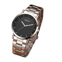 Minimalist Couple Watch Men Women Stainless Steel Band Watch Lady Simple Lover Pair Watch Anniversary Gift To Husband and Wife