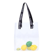 Tinyat Transparent women shoulder bag pvc girl beach bag women’s handbag sugar color jelly portable swim bag  sling bag