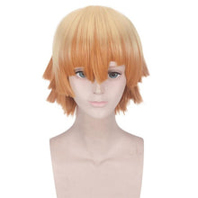 Kanroji Mitsuri Kamado Nezuko Wigs Demon Slayer Kimetsu no Yaiba Cosplay Wigs Zenitsu Agatsuma Golden Short Hair Kochou Shinobu