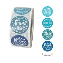 Pink Paper Label Stickers Gold Thank You Sticker Scrapbooking 500pcs for Wedding Gift Card Business Packaging Stationery Sticker