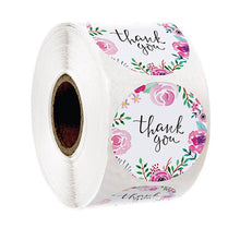 Pink Paper Label Stickers Gold Thank You Sticker Scrapbooking 500pcs for Wedding Gift Card Business Packaging Stationery Sticker