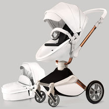 Hot Mom Baby Stroller 3 in 1 travel system with bassinet and car seat，360° Rotation Function children stroller,Luxury Pram F023