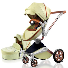 Hot Mom Baby Stroller 3 in 1 travel system with bassinet and car seat，360° Rotation Function children stroller,Luxury Pram F023