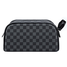 VICUNA POLO Travel Men Clutch Bag Famous Plaid Design Mens Toiletry Bag Travel Shaving Dopp Kit Waterproof Organizer Bags