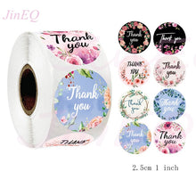 Pink Paper Label Stickers Gold Thank You Sticker Scrapbooking 500pcs for Wedding Gift Card Business Packaging Stationery Sticker