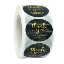 Pink Paper Label Stickers Gold Thank You Sticker Scrapbooking 500pcs for Wedding Gift Card Business Packaging Stationery Sticker