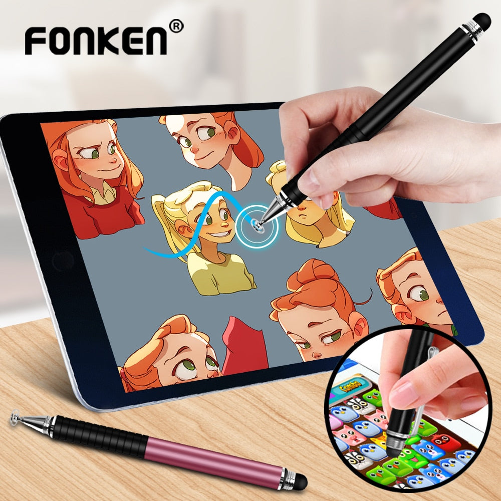 Universal 2 In 1 Stylus Pen for Phone Tablet Touch Pen Drawing Capacitive Screen Caneta Pencil For Smartphone Smart Android Pens