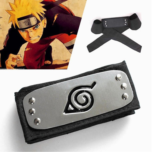 Anime Naruto Headband Leaf Village Logo Konoha Uchiha Itachi Kakashi Akatsuki Cosplay Costume Accessories