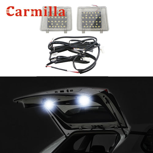 Carmilla 2Pcs/Set Tailgate Camping Light Fit for Toyota RAV4 Rav 4 2018 - 2020 Reading Lights LED Rear Door Lamps
