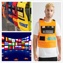 Bulletproof Vests hiphop MC VEST RAPPER BAR TANK TOP fashion new design top street fashion icons us flag