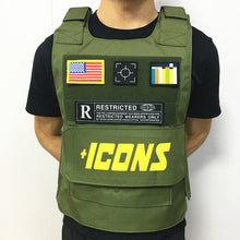 Bulletproof Vests hiphop MC VEST RAPPER BAR TANK TOP fashion new design top street fashion icons us flag