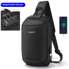 Tigernu New Men Bag USB Charging Chest Bag RFID High Quality Splashproof Chest Bag Outdoor Male Bags Short Trip Messenger Bags