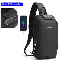 Tigernu New Men Bag USB Charging Chest Bag RFID High Quality Splashproof Chest Bag Outdoor Male Bags Short Trip Messenger Bags