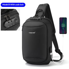 Tigernu New Men Bag USB Charging Chest Bag RFID High Quality Splashproof Chest Bag Outdoor Male Bags Short Trip Messenger Bags